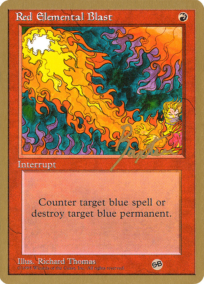 Red Elemental Blast (George Baxter) (SB) [Pro Tour Collector Set] | Dragon's Lair Comics and Fantasy Houston TX