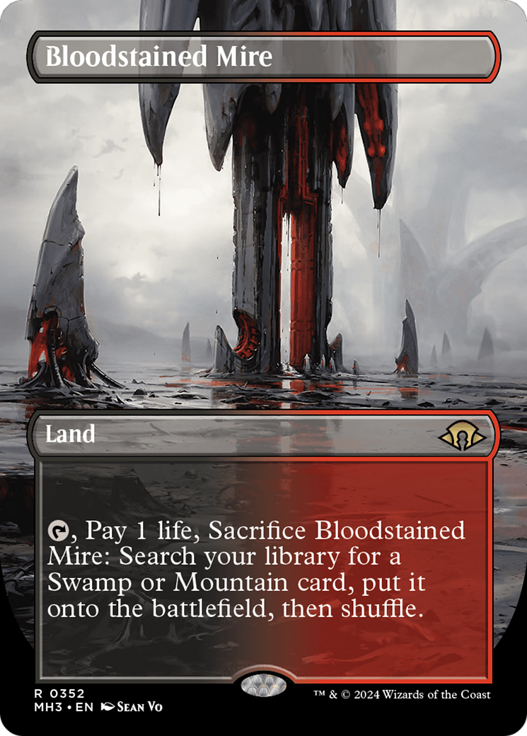 Bloodstained Mire (Borderless) [Modern Horizons 3] | Dragon's Lair Comics and Fantasy Houston TX