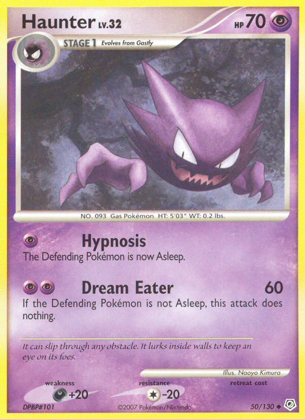 Haunter (50/130) [Diamond & Pearl: Base Set] | Dragon's Lair Comics and Fantasy Houston TX