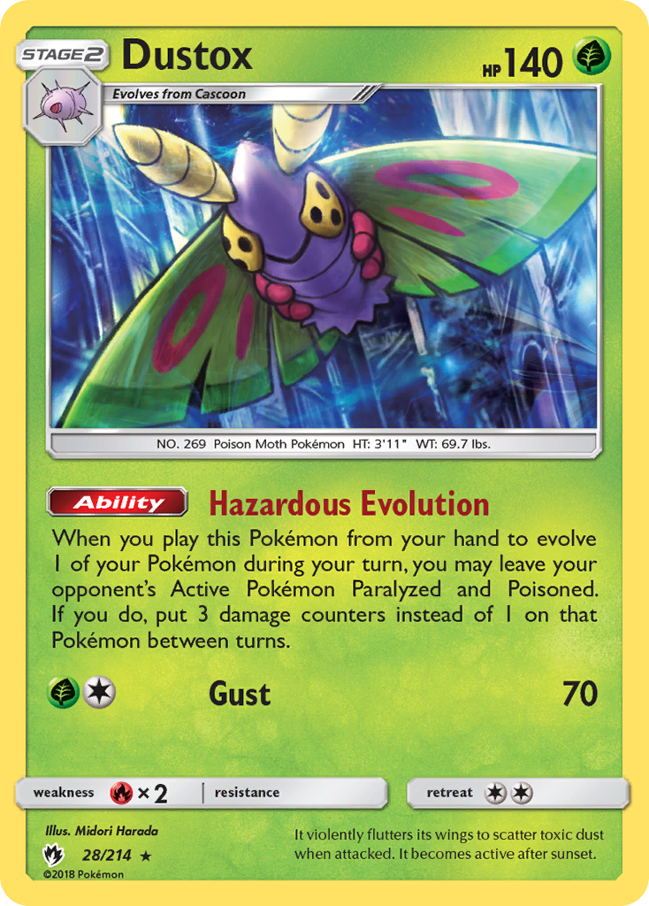 Dustox (28/214) [Sun & Moon: Lost Thunder] | Dragon's Lair Comics and Fantasy Houston TX