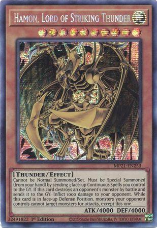 Hamon, Lord of Striking Thunder [MP21-EN253] Prismatic Secret Rare | Dragon's Lair Comics and Fantasy Houston TX