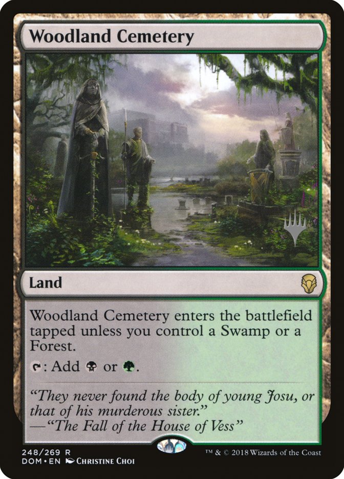 Woodland Cemetery (Promo Pack) [Dominaria Promos] | Dragon's Lair Comics and Fantasy Houston TX