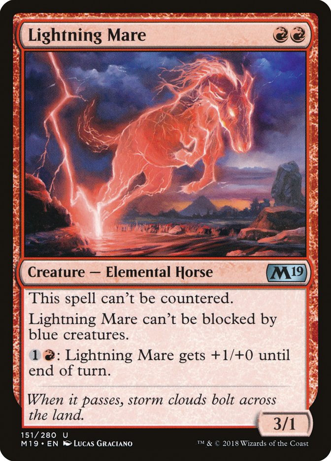 Lightning Mare [Core Set 2019] | Dragon's Lair Comics and Fantasy Houston TX