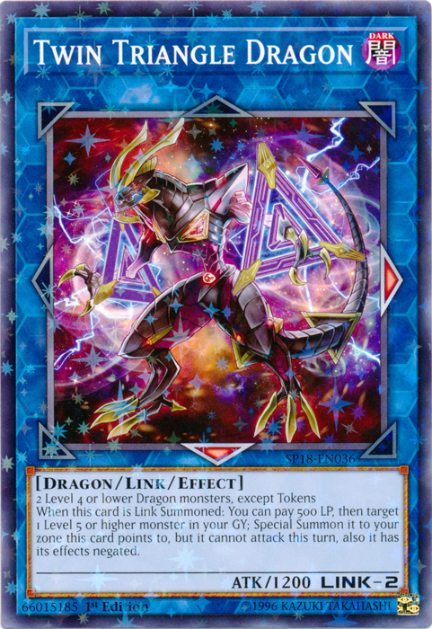 Twin Triangle Dragon [SP18-EN036] Starfoil Rare | Dragon's Lair Comics and Fantasy Houston TX