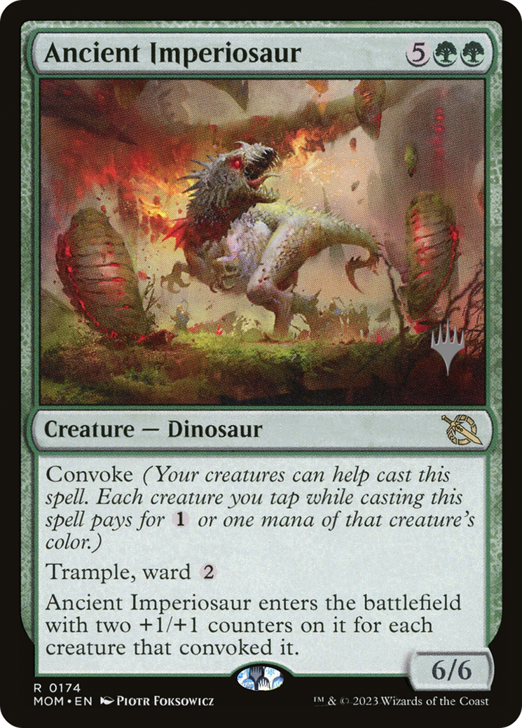 Ancient Imperiosaur (Promo Pack) [March of the Machine Promos] | Dragon's Lair Comics and Fantasy Houston TX