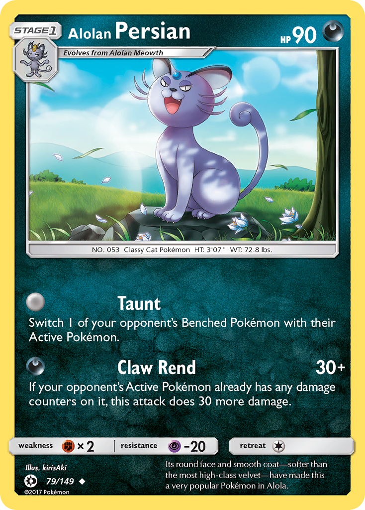 Alolan Persian (79/149) [Sun & Moon: Base Set] | Dragon's Lair Comics and Fantasy Houston TX