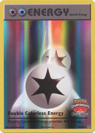 Double Colorless Energy (90/108) (NA International Championship Promo) [XY: Evolutions] | Dragon's Lair Comics and Fantasy Houston TX