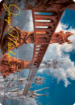 Silverbluff Bridge Art Card (Gold-Stamped Signature) [Modern Horizons 2 Art Series] | Dragon's Lair Comics and Fantasy Houston TX