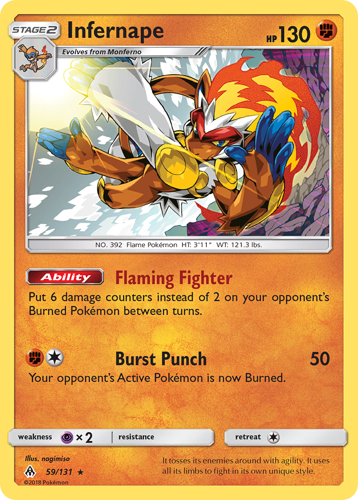 Infernape (59/131) [Sun & Moon: Forbidden Light] | Dragon's Lair Comics and Fantasy Houston TX