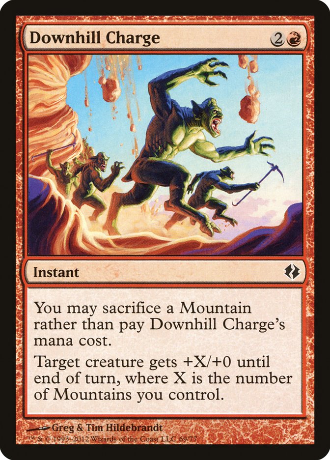 Downhill Charge [Duel Decks: Venser vs. Koth] | Dragon's Lair Comics and Fantasy Houston TX