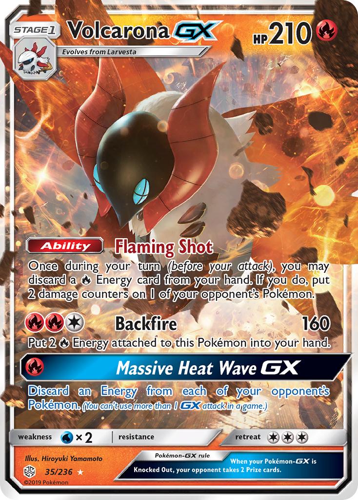 Volcarona GX (35/236) [Sun & Moon: Cosmic Eclipse] | Dragon's Lair Comics and Fantasy Houston TX