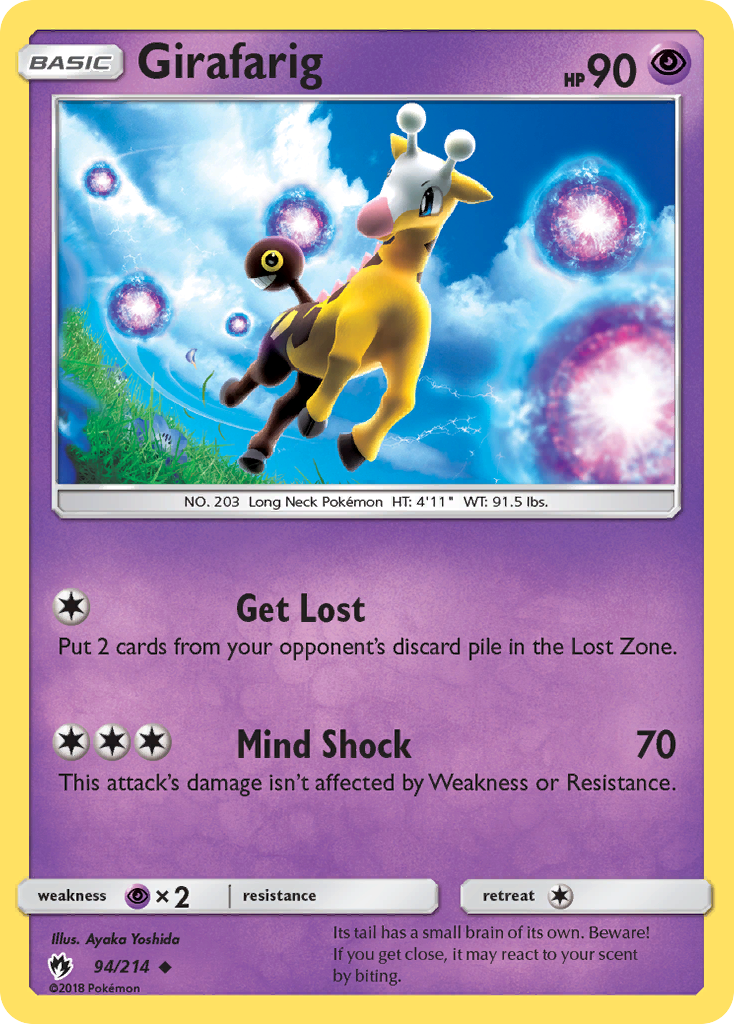 Girafarig (94/214) [Sun & Moon: Lost Thunder] | Dragon's Lair Comics and Fantasy Houston TX