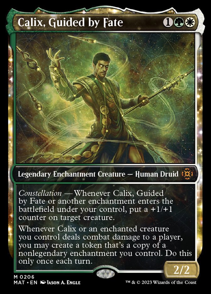 Calix, Guided by Fate (Showcase Halo Foil) [March of the Machine: The Aftermath] | Dragon's Lair Comics and Fantasy Houston TX