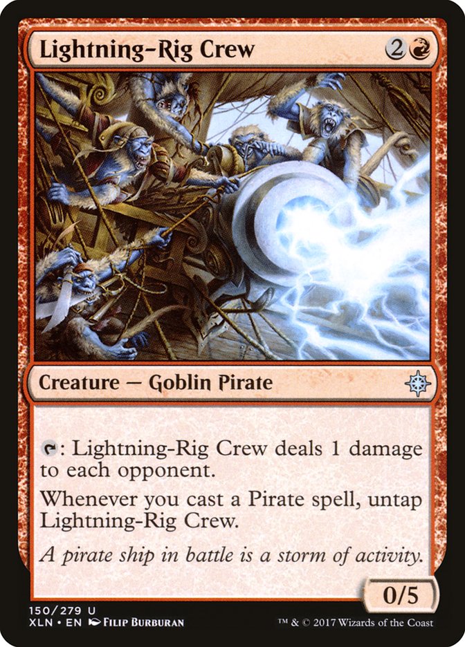 Lightning-Rig Crew [Ixalan] | Dragon's Lair Comics and Fantasy Houston TX