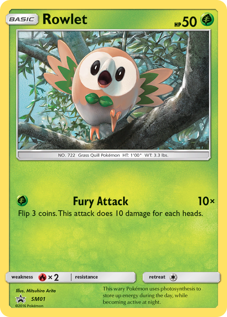 Rowlet (SM01) [Sun & Moon: Black Star Promos] | Dragon's Lair Comics and Fantasy Houston TX