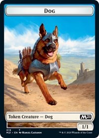 Dog // Weird Double-Sided Token [Core Set 2021 Tokens] | Dragon's Lair Comics and Fantasy Houston TX