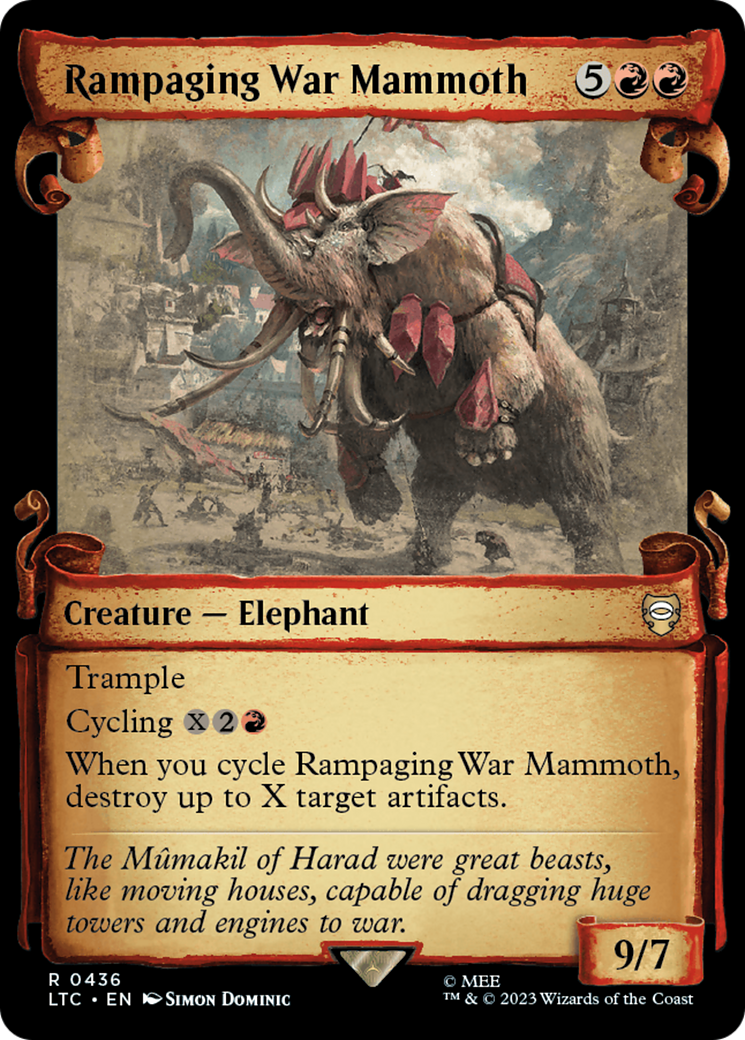 Rampaging War Mammoth [The Lord of the Rings: Tales of Middle-Earth Commander Showcase Scrolls] | Dragon's Lair Comics and Fantasy Houston TX