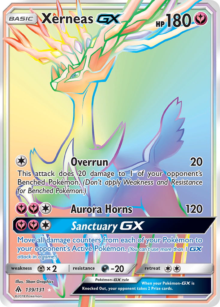 Xerneas GX (139/131) [Sun & Moon: Forbidden Light] | Dragon's Lair Comics and Fantasy Houston TX