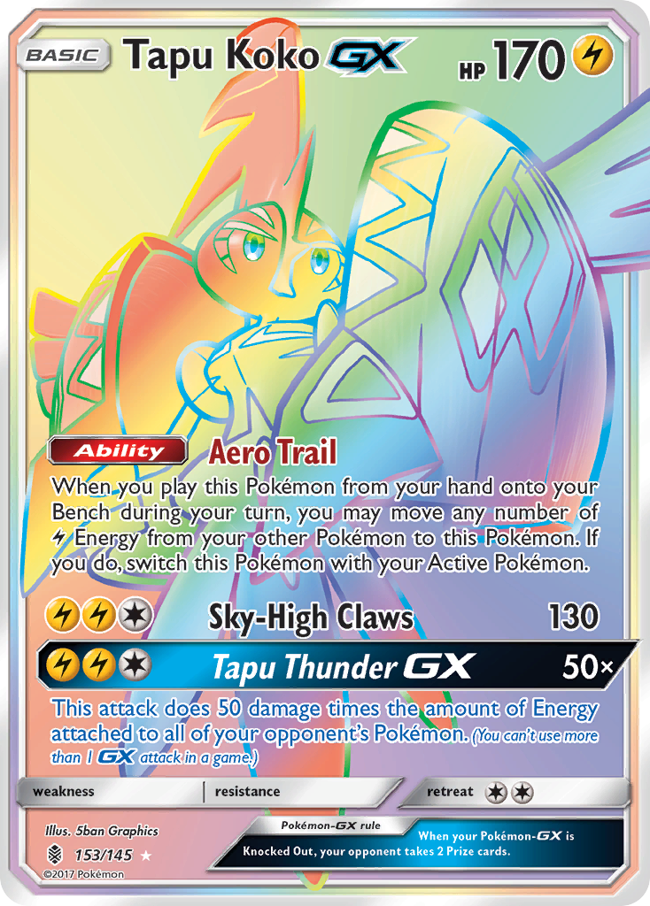 Tapu Koko GX (153/145) [Sun & Moon: Guardians Rising] | Dragon's Lair Comics and Fantasy Houston TX