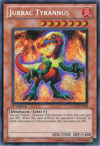 Jurrac Tyrannus [HA02-EN038] Secret Rare | Dragon's Lair Comics and Fantasy Houston TX