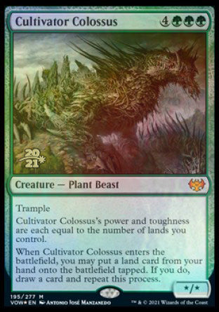 Cultivator Colossus [Innistrad: Crimson Vow Prerelease Promos] | Dragon's Lair Comics and Fantasy Houston TX