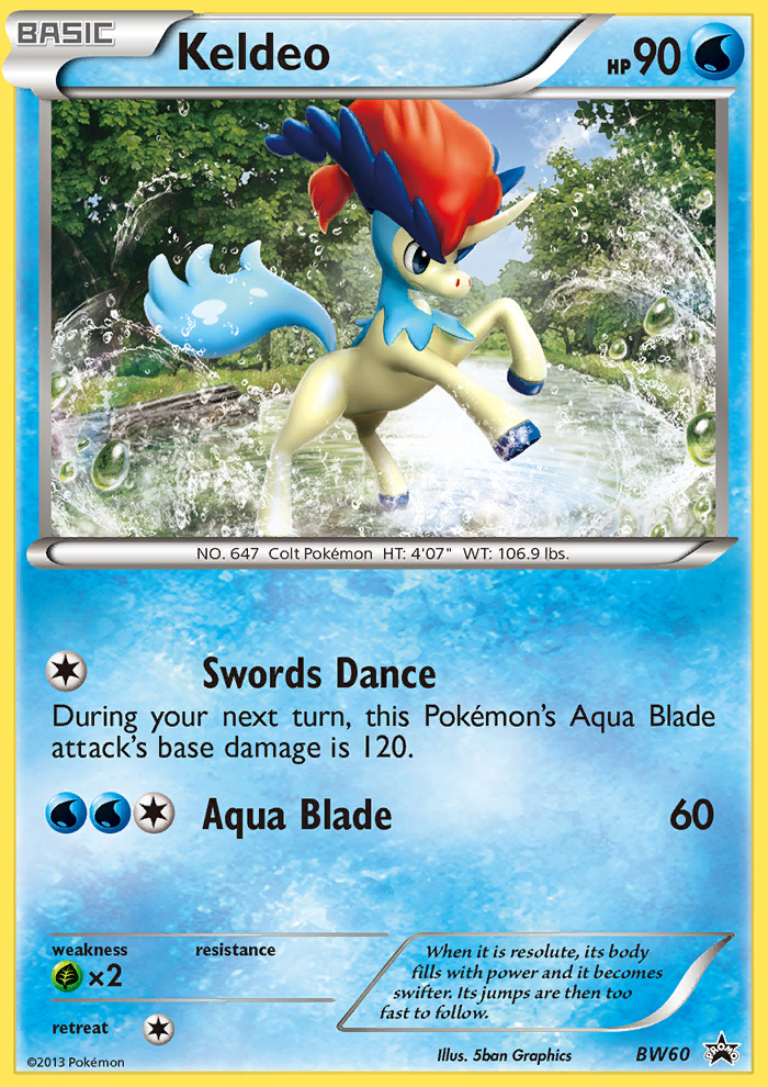 Keldeo (BW60) [Black & White: Black Star Promos] | Dragon's Lair Comics and Fantasy Houston TX