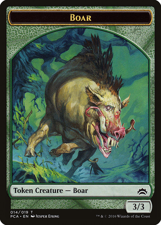 Goblin // Boar Double-Sided Token [Planechase Anthology Tokens] | Dragon's Lair Comics and Fantasy Houston TX