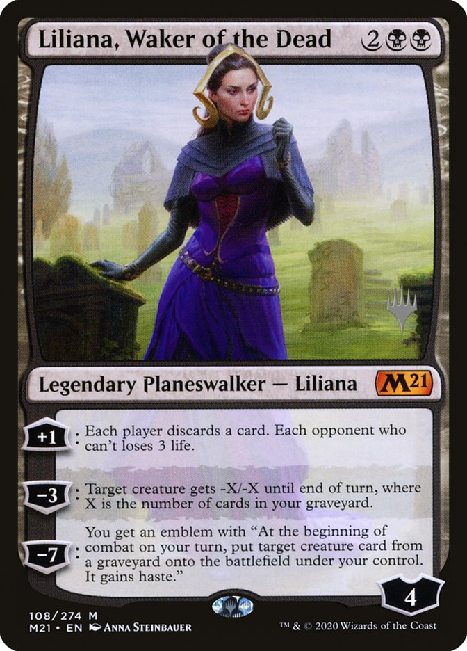 Liliana, Waker of the Dead (Promo Pack) [Core Set 2021 Promos] | Dragon's Lair Comics and Fantasy Houston TX