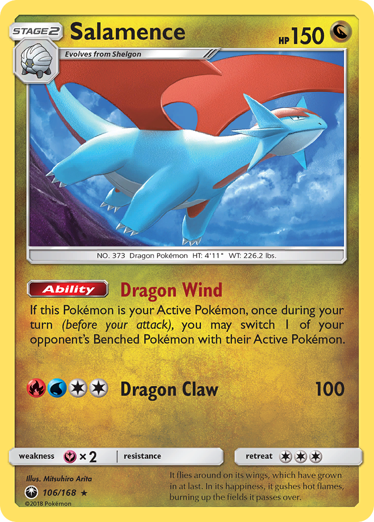 Salamence (106/168) [Sun & Moon: Celestial Storm] | Dragon's Lair Comics and Fantasy Houston TX