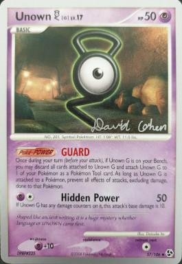 Unown G LV.17 (57/106) (Stallgon - David Cohen) [World Championships 2009] | Dragon's Lair Comics and Fantasy Houston TX