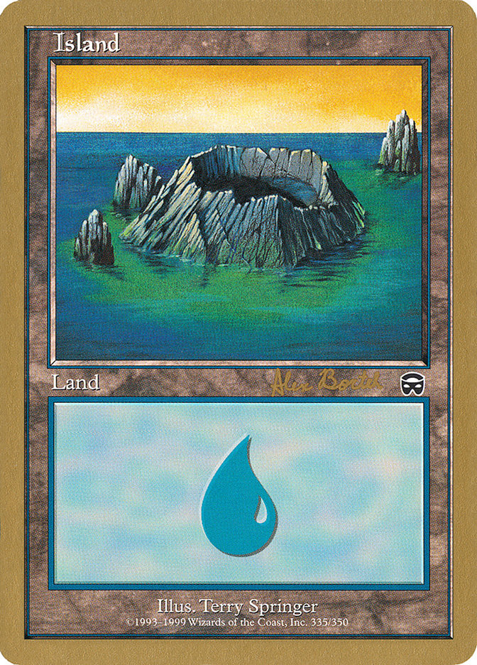 Island (ab335) (Alex Borteh) [World Championship Decks 2001] | Dragon's Lair Comics and Fantasy Houston TX