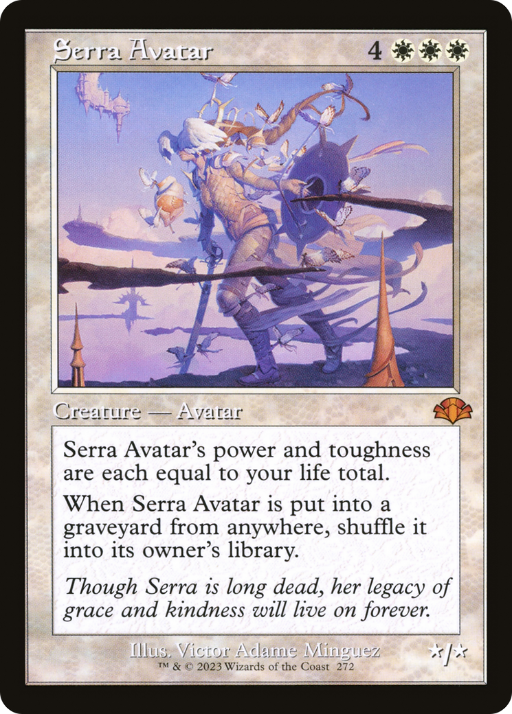 Serra Avatar (Retro) [Dominaria Remastered] | Dragon's Lair Comics and Fantasy Houston TX