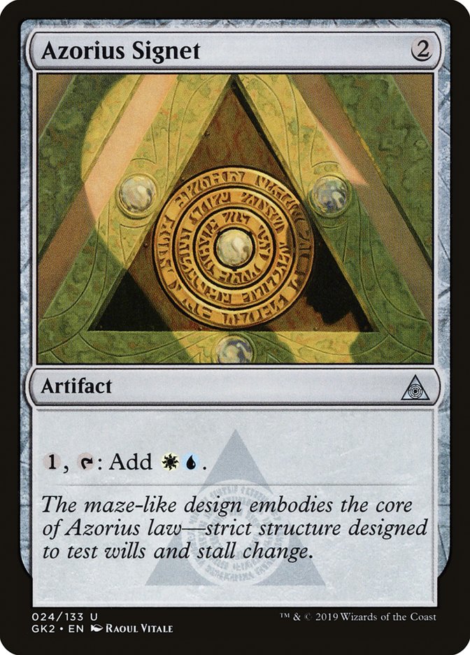 Azorius Signet [Ravnica Allegiance Guild Kit] | Dragon's Lair Comics and Fantasy Houston TX