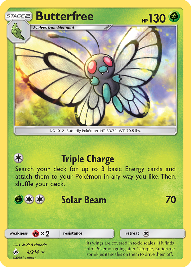 Butterfree (4/214) [Sun & Moon: Unbroken Bonds] | Dragon's Lair Comics and Fantasy Houston TX