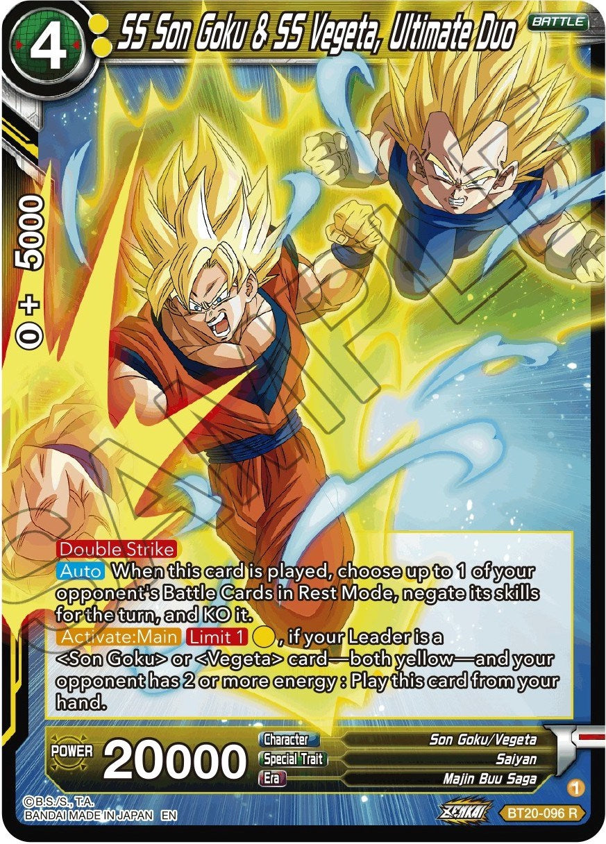 SS Son Goku & SS Vegeta, Ultimate Duo (BT20-096) [Power Absorbed] | Dragon's Lair Comics and Fantasy Houston TX