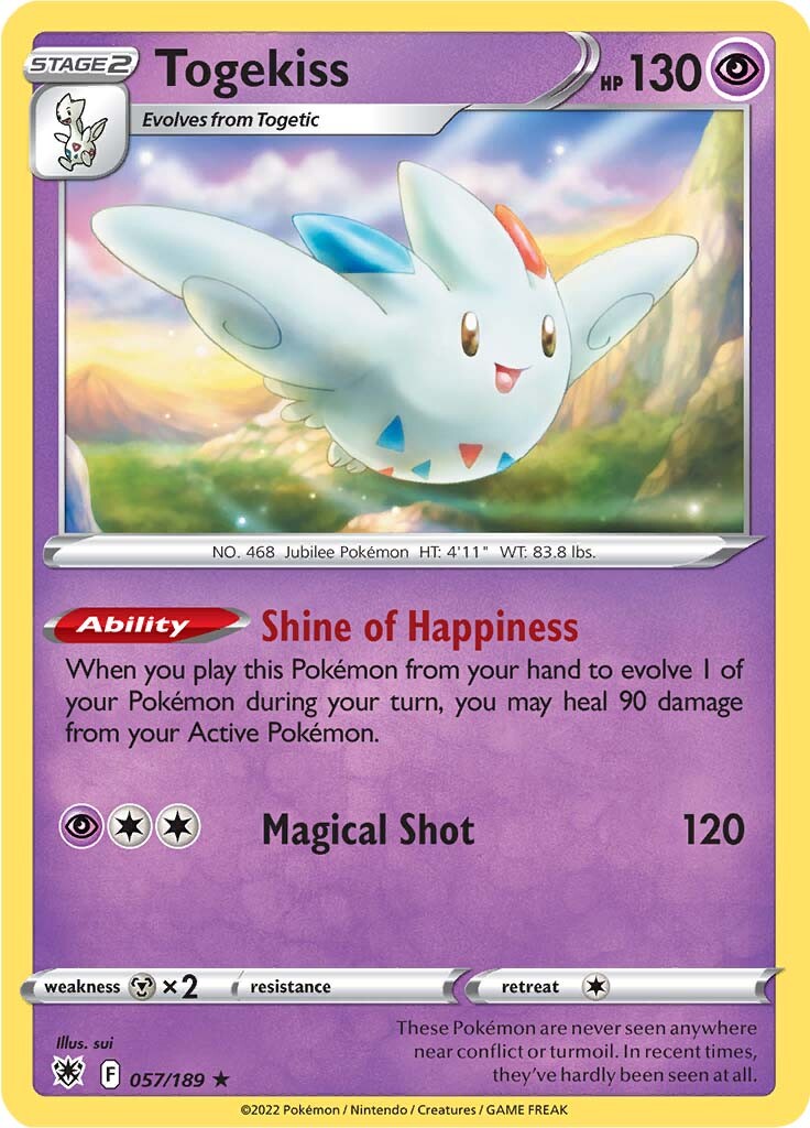 Togekiss (057/189) [Sword & Shield: Astral Radiance] | Dragon's Lair Comics and Fantasy Houston TX