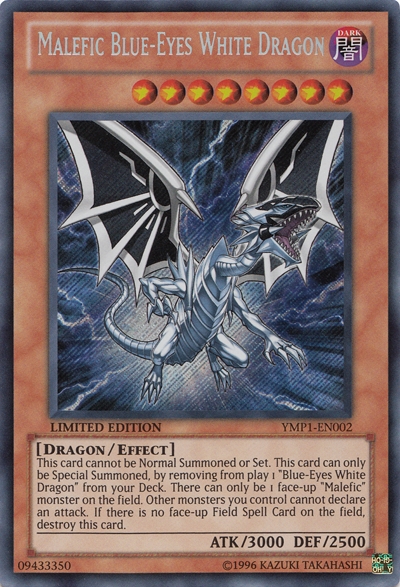 Malefic Blue-Eyes White Dragon [YMP1-EN002] Secret Rare | Dragon's Lair Comics and Fantasy Houston TX