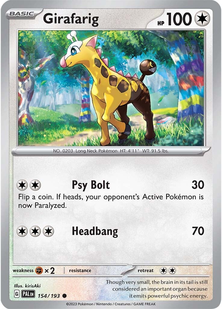 Girafarig (154/193) [Scarlet & Violet: Paldea Evolved] | Dragon's Lair Comics and Fantasy Houston TX