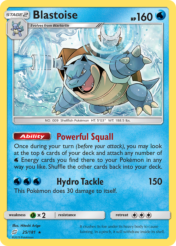 Blastoise (25/181) [Sun & Moon: Team Up] | Dragon's Lair Comics and Fantasy Houston TX