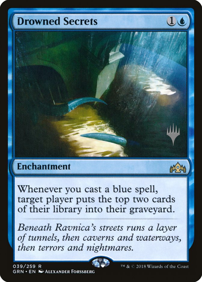 Drowned Secrets (Promo Pack) [Guilds of Ravnica Promos] | Dragon's Lair Comics and Fantasy Houston TX