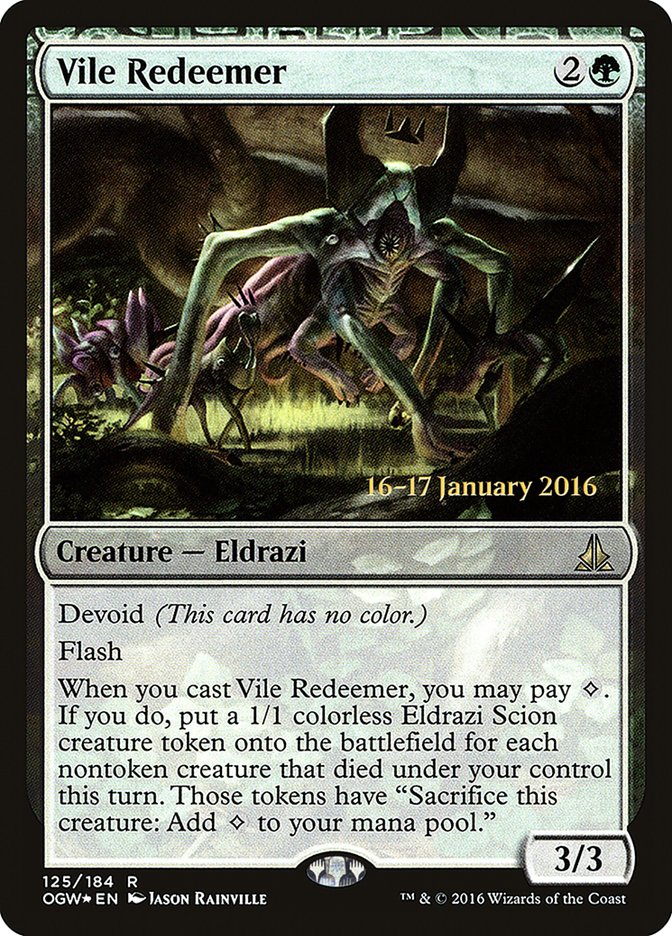 Vile Redeemer [Oath of the Gatewatch Prerelease Promos] | Dragon's Lair Comics and Fantasy Houston TX