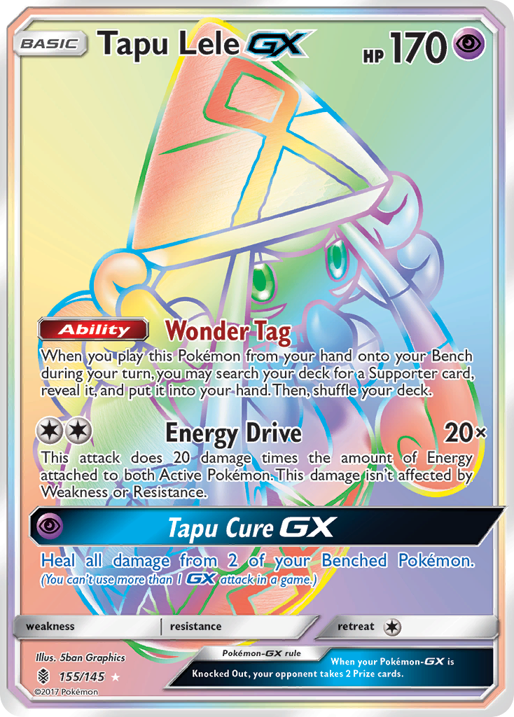 Tapu Lele GX (155/145) [Sun & Moon: Guardians Rising] | Dragon's Lair Comics and Fantasy Houston TX