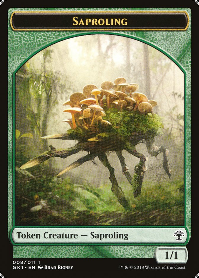 Voja // Saproling Double-Sided Token [Guilds of Ravnica Guild Kit Tokens] | Dragon's Lair Comics and Fantasy Houston TX