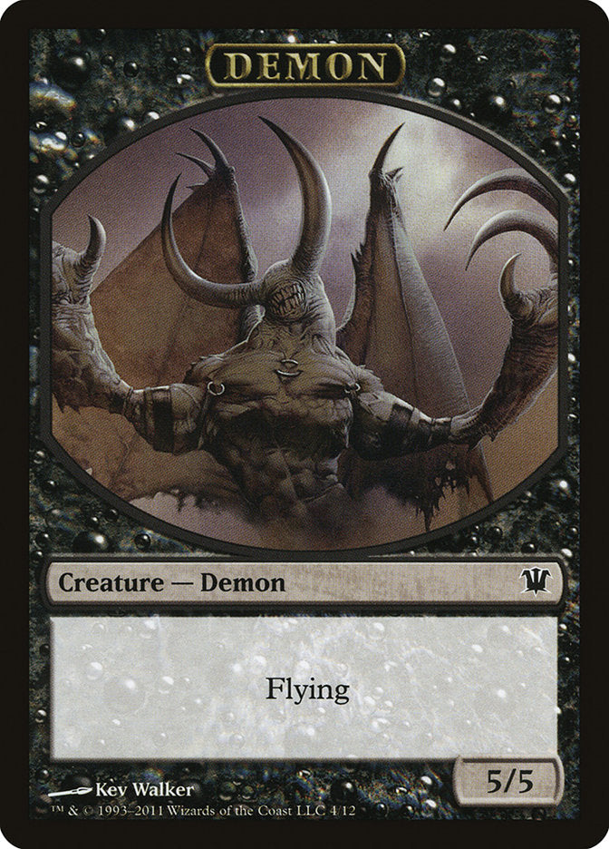 Demon Token [Innistrad Tokens] | Dragon's Lair Comics and Fantasy Houston TX