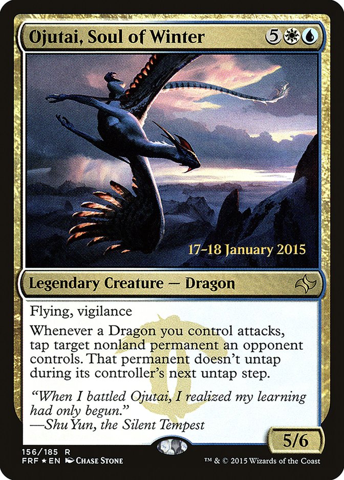 Ojutai, Soul of Winter [Fate Reforged Prerelease Promos] | Dragon's Lair Comics and Fantasy Houston TX