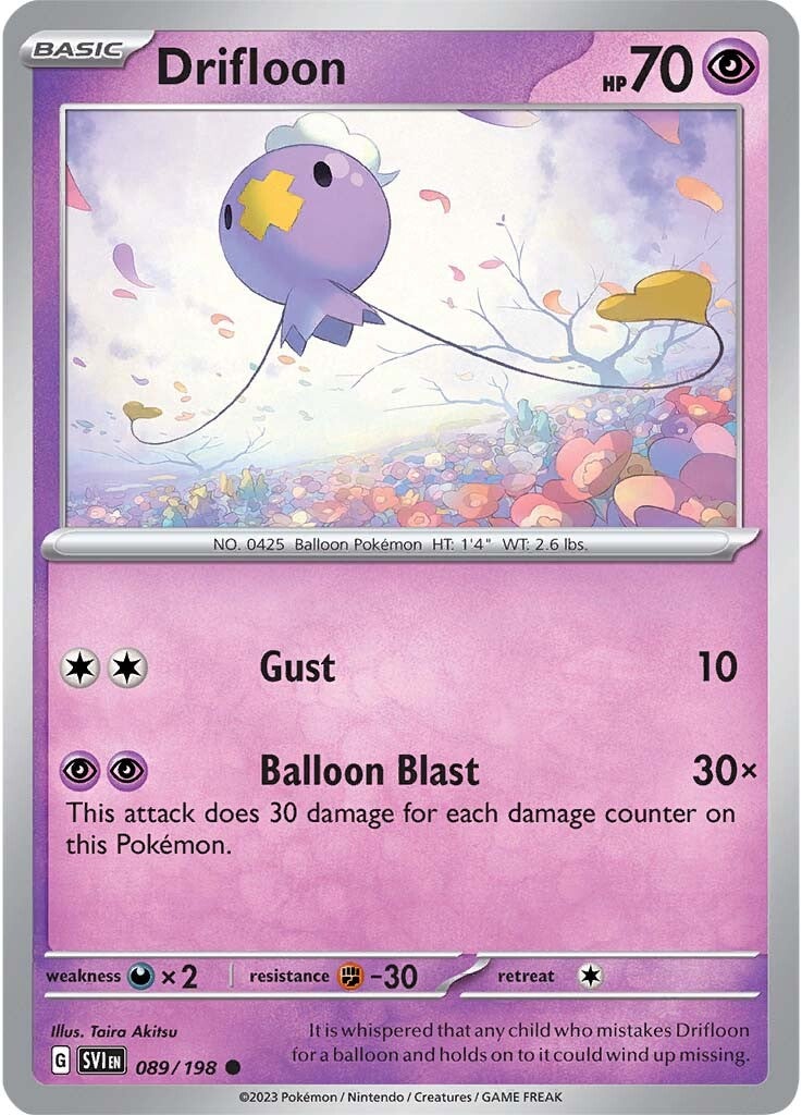 Drifloon (089/198) [Scarlet & Violet: Base Set] | Dragon's Lair Comics and Fantasy Houston TX