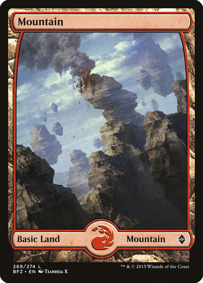 Mountain (269) (Full Art) [Battle for Zendikar] | Dragon's Lair Comics and Fantasy Houston TX