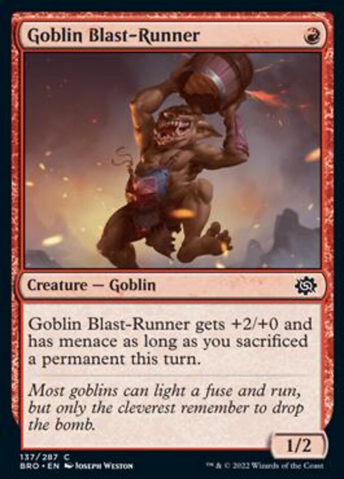 Goblin Blast-Runner [The Brothers' War] | Dragon's Lair Comics and Fantasy Houston TX