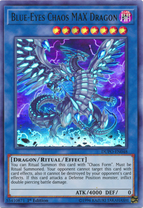 Blue-Eyes Chaos MAX Dragon [DUPO-EN048] Ultra Rare | Dragon's Lair Comics and Fantasy Houston TX