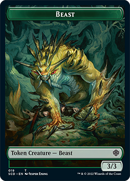 Beast // Beast Double-Sided Token [Starter Commander Decks] | Dragon's Lair Comics and Fantasy Houston TX